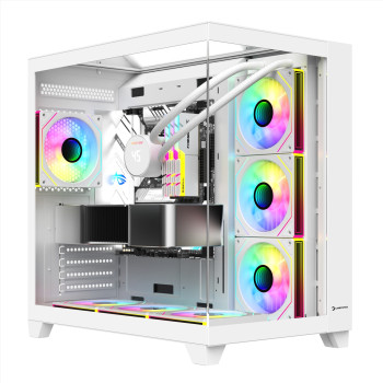 GAMEPOWER WARCRY TOPGLASS 4XARGB KASA 850W WHITE