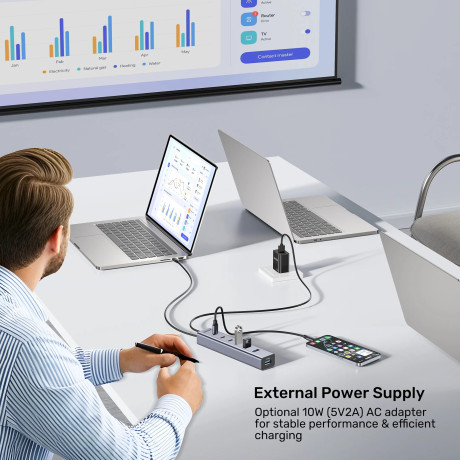 UNITEK UHUB S7+ 7in1 UNIVERSAL USB HUB (H1335AGY01-EU)